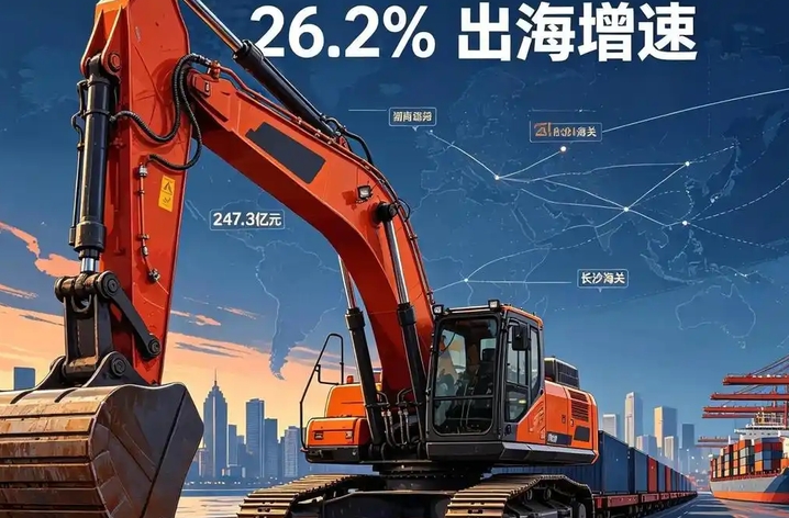 湖南工程机械出海增速超26%：智能化转型若何沉塑机电装置行业新格局