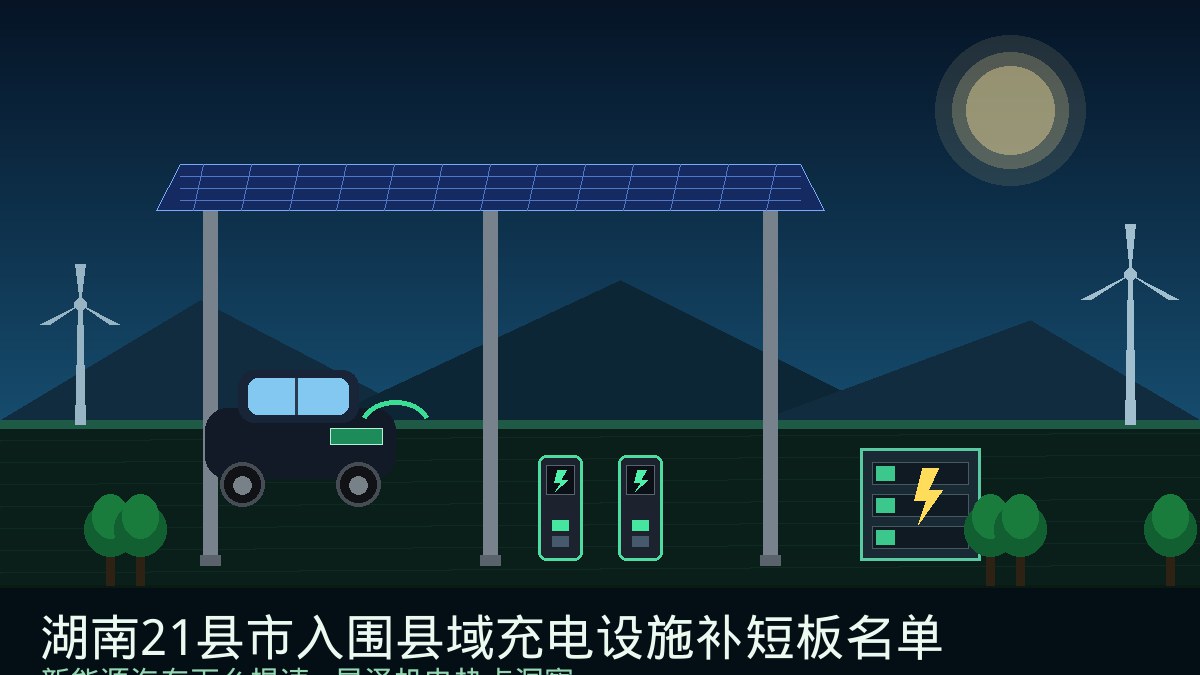 48县竞逐、21县入围！湖南县域充电设施补短板名单公示：新能源汽车下乡提速，从变压器增容到光储充一体化，县乡充电网络背后的机电工程账本