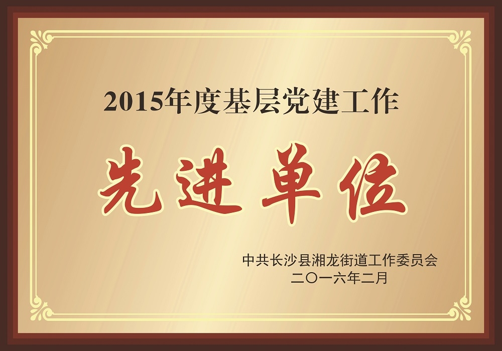 基层党建工作先进单元